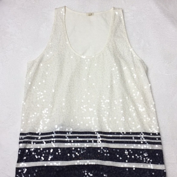 J. Crew Tops - J.Crew sequined tank top medium